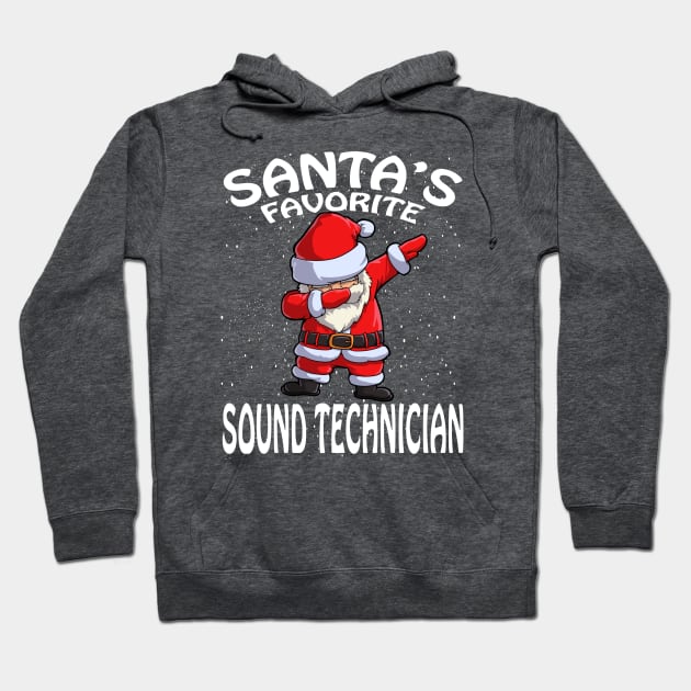 Santas Favorite Sound Technician Christmas Hoodie by intelus